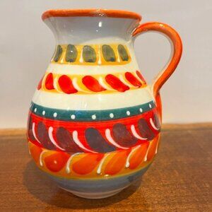 Hand Painted in Spain HNOS Pedraza Ceramic Pitcher